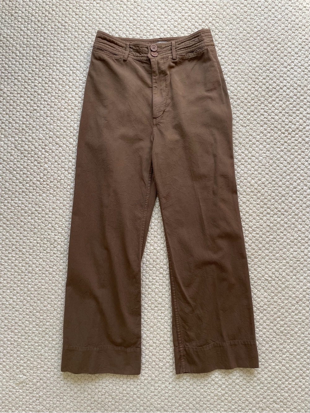 Apiece Apart Wide Leg Pants in Brown